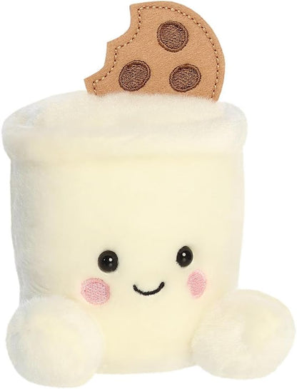AURORA 34153, Palm Pals Duncan Milk & Cookies, 13cm, Soft Toy, White & Brown