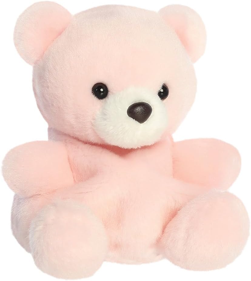 AURORA 34162, Palm Pals Bailey Baby Bear, 13cm, Soft Toy, Pink