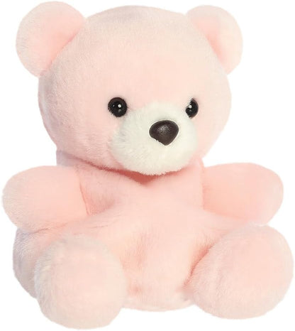 AURORA 34162, Palm Pals Bailey Baby Bear, 13cm, Soft Toy, Pink
