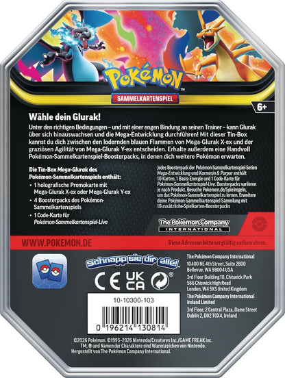 Pokémon (Sammelkartenspiel), PKM Tin 126 Mega-Glurak X