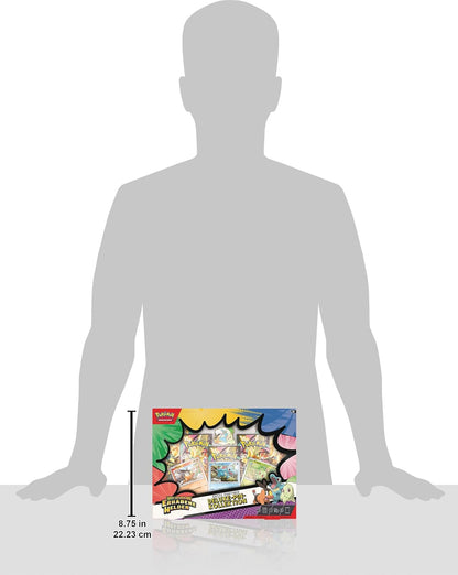 Pokémon-Sammelkartenspiel: Deluxe-Pin-Kollektion Mega-Entwicklung – Erhabene Helden: Erste Partner (3 holografische Promokarten, 1 Deluxe-Pin und 5 Boosterpacks