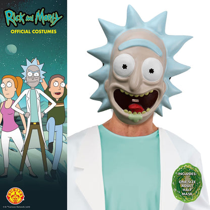 Rubies Official Rick and Morty, Rick Vacform Mask, Adult Fancy Dress Accessory Halloween
