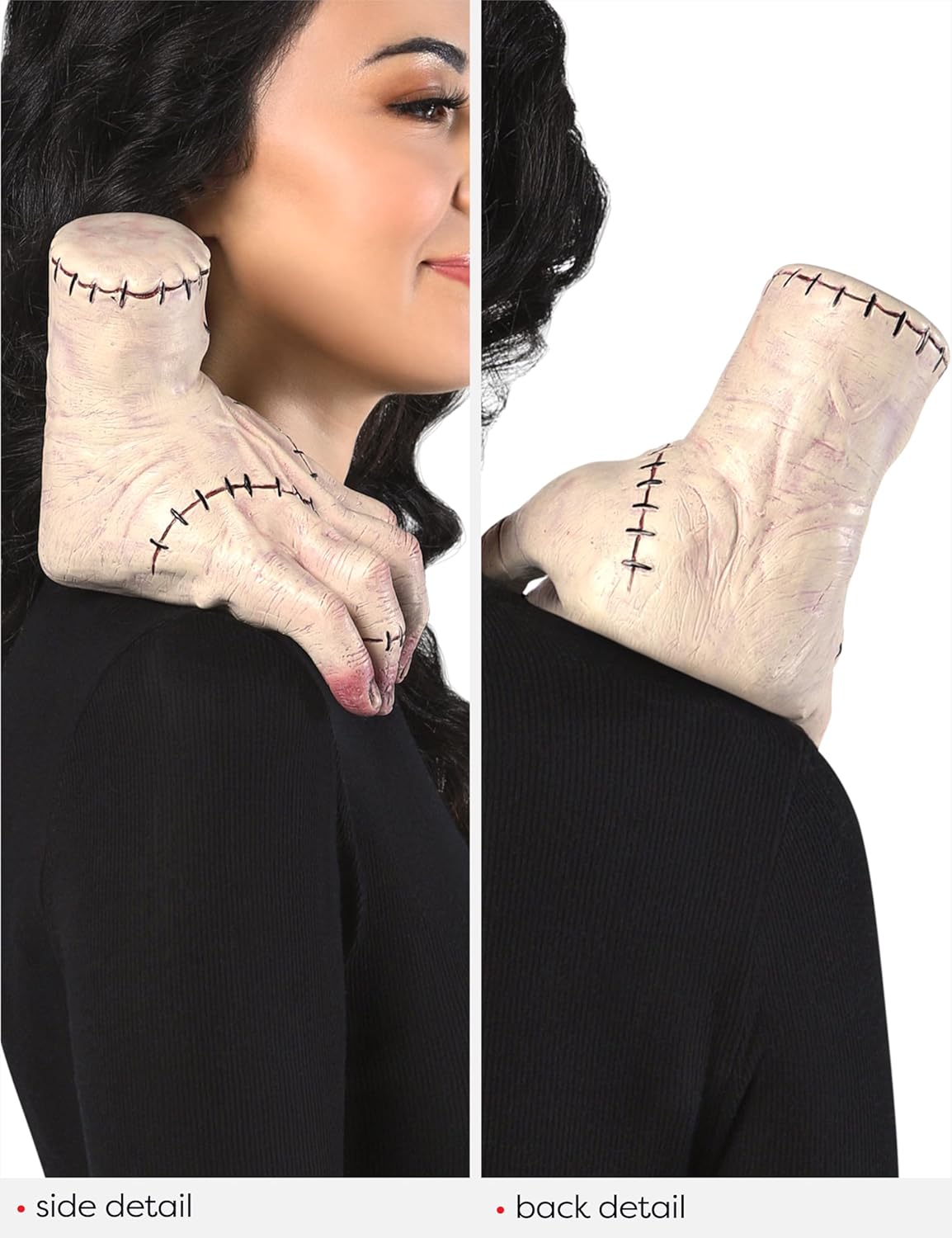 Rubies Official Wednesday Addams, Animatronic Shoulder Sitter Costume Accessory, AdultsFancy Dress, Size Age 9-10 Years