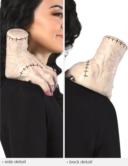 Rubies Official Wednesday Addams, Animatronic Shoulder Sitter Costume Accessory, AdultsFancy Dress, Size Age 9-10 Years