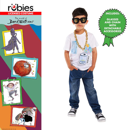 Rubies Official David Walliams Billionaire Kids Accessory Set Halloween
