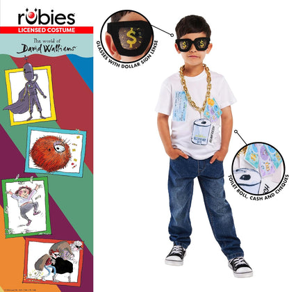 Rubies Official David Walliams Billionaire Kids Accessory Set Halloween
