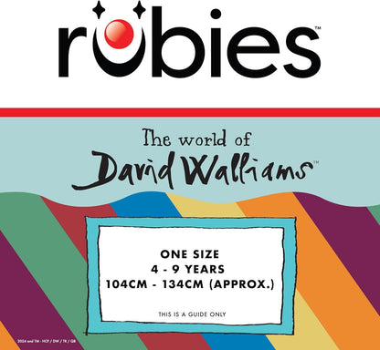 Rubies Official David Walliams Gangsta Granny Kids Accessory Set, One Size 4-9 Years Halloween