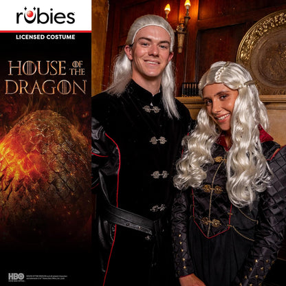 Rubies 2000391NS000 Daemon Targaryen Wig Adults Fancy Dress, White Blonde, One Size Halloween
