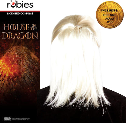 Rubies 2000391NS000 Daemon Targaryen Wig Adults Fancy Dress, White Blonde, One Size Halloween