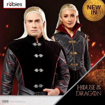 Rubies 2000391NS000 Daemon Targaryen Wig Adults Fancy Dress, White Blonde, One Size Halloween