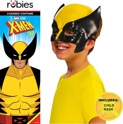 Rubies Official Marvel X-Men '97 Wolverine Child Mask, Kids Superhero Fancy Dress Halloween