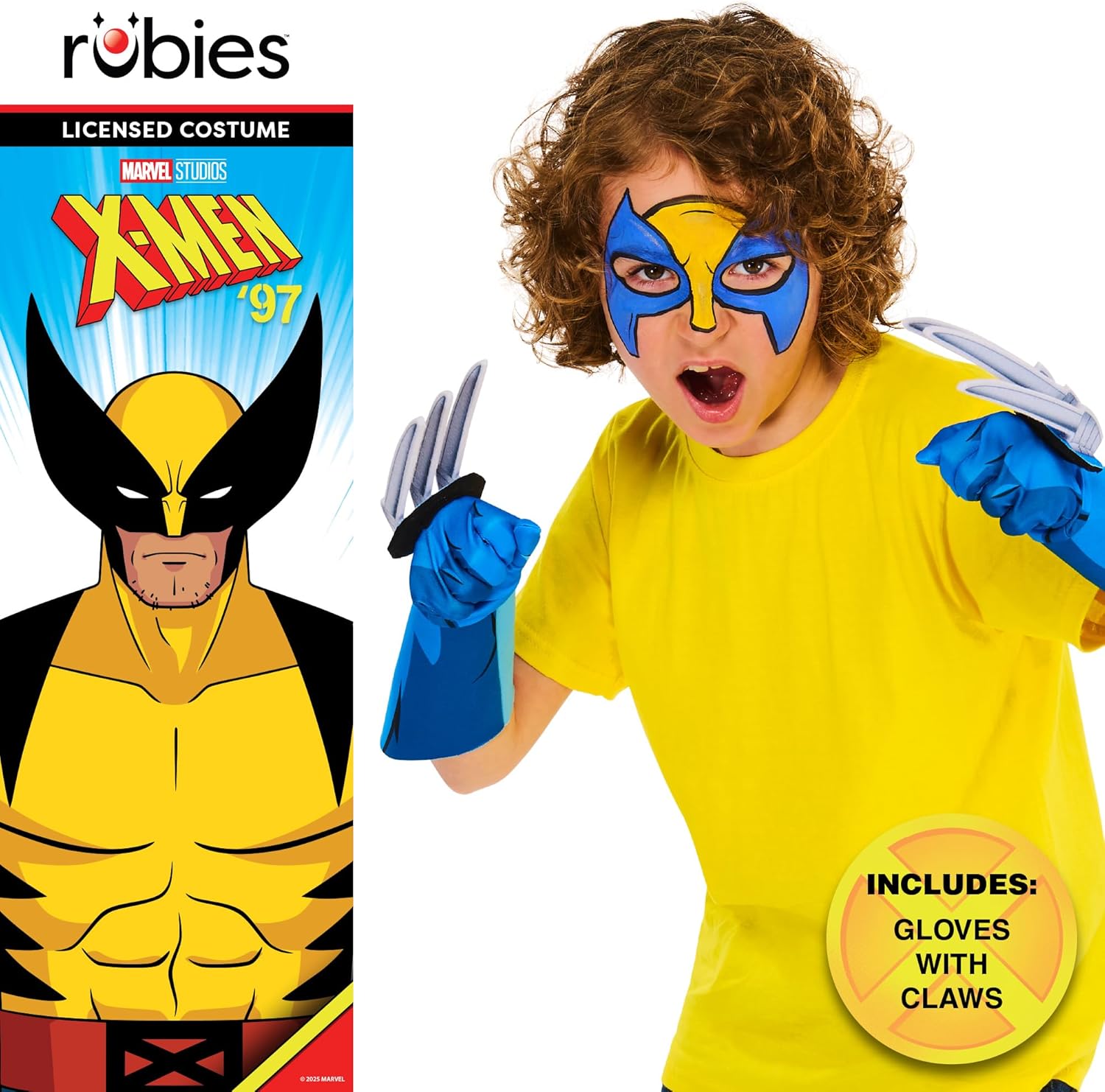 Rubies Official Marvel X-Men '97 Wolverine Child Claws, Kids Superhero Fancy Dress Halloween