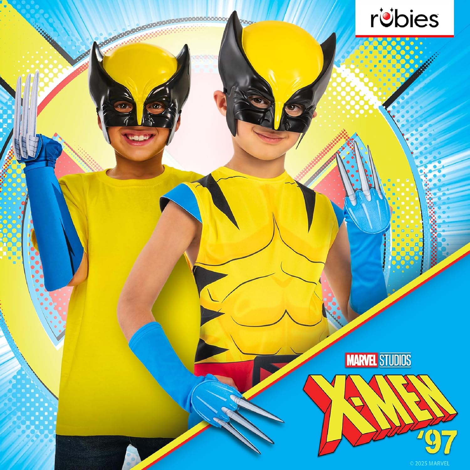 Rubies Official Marvel X-Men '97 Wolverine Child Claws, Kids Superhero Fancy Dress Halloween