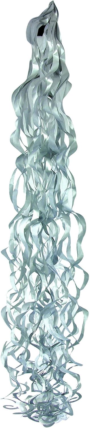 PAPER CURLZ SILVER, WHITE - FANCY DRESS