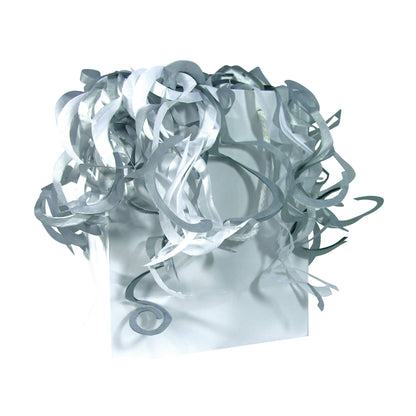 PAPER CURLZ SILVER, WHITE - FANCY DRESS