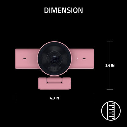 Razer Kiyo V2 X - Webcam Full HD 1080p, 60 FPS voor content creators - nauwkeurige autofocus - Groothoeklens - Ingebouwde microfoon - Ondersteuning voor Open Broadcaster Software en Xsplit | Quartz