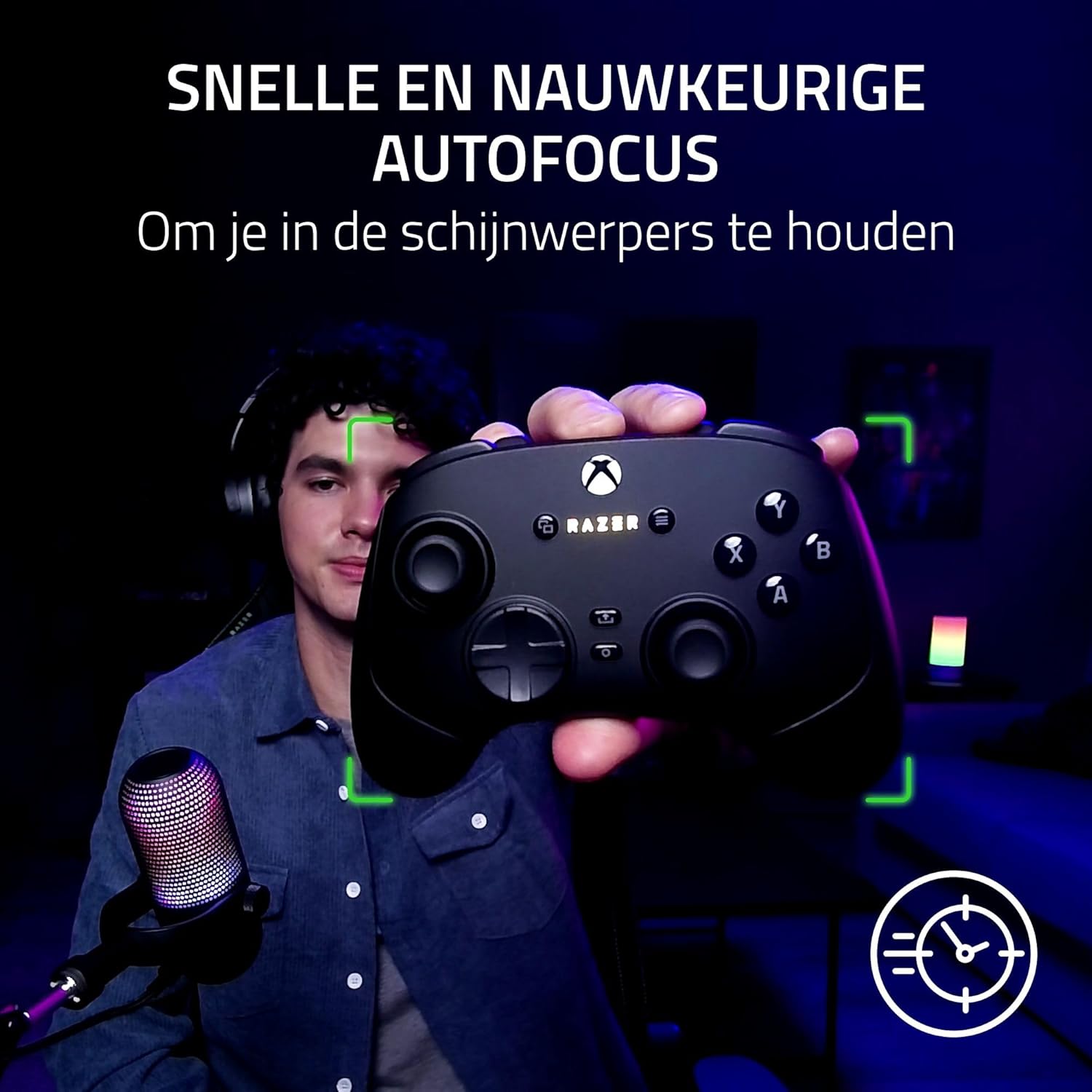 Razer Kiyo V2 X - Webcam Full HD 1080p, 60 FPS voor content creators - nauwkeurige autofocus - Groothoeklens - Ingebouwde microfoon - Ondersteuning voor Open Broadcaster Software en Xsplit | Wit