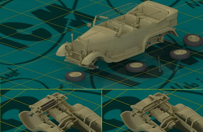 ICM 1:72 - G4 (1935), WWII German Staff Car (snap fit
