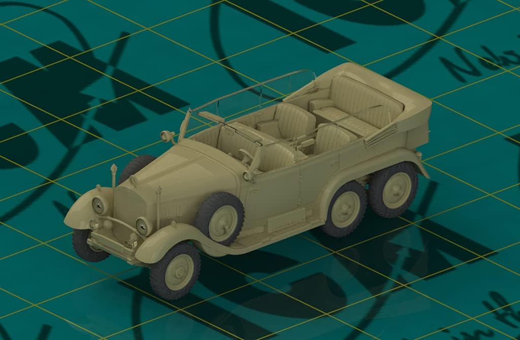 ICM 1:72 - G4 (1935), WWII German Staff Car (snap fit