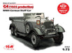 ICM 1:72 - G4 (1935), WWII German Staff Car (snap fit