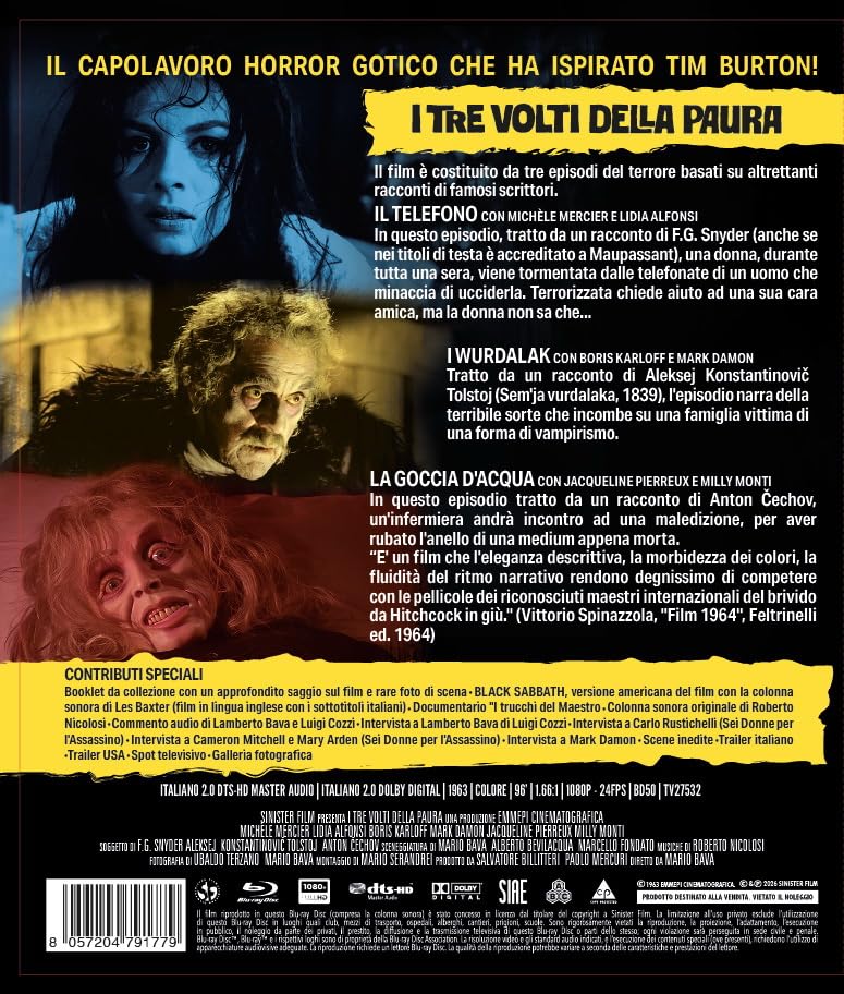 I Tre Volti Della Paura Blu-ray