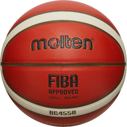 Molten B6G4550 Basketball I The Official Game Ball of British Hoops! I Size 6 I Game-Ready Pebble I Premium Composite Leather I Super League Basketball