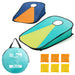 Toyrific Summer Fun Pop-Up Cornhole Game Set, Portable Bean Bag Toss Game with Carry Bag, Includes Yellow and Orange Cornhole Bags, Easy Setup Outdoor Family Fun for Garden and Beach