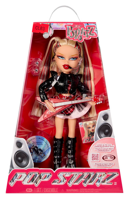 Bratz Pop Starz Cloe - Fashion Doll with Collectable Charm, Outfit and Music Accessories