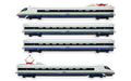 Rivarossi HR2963 Cisalpino, ETR 470 original livery with red front stripe, 4-unit base set, ep. V Railway Locomotive + Coaches