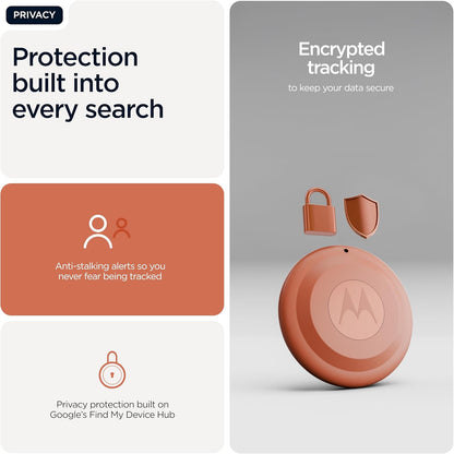 Motorola Moto Tag 2, Android Tracker, Bluetooth Channel Sounding + UWB, IP68 Protection, Long Battery Life, Pantone Arabesque