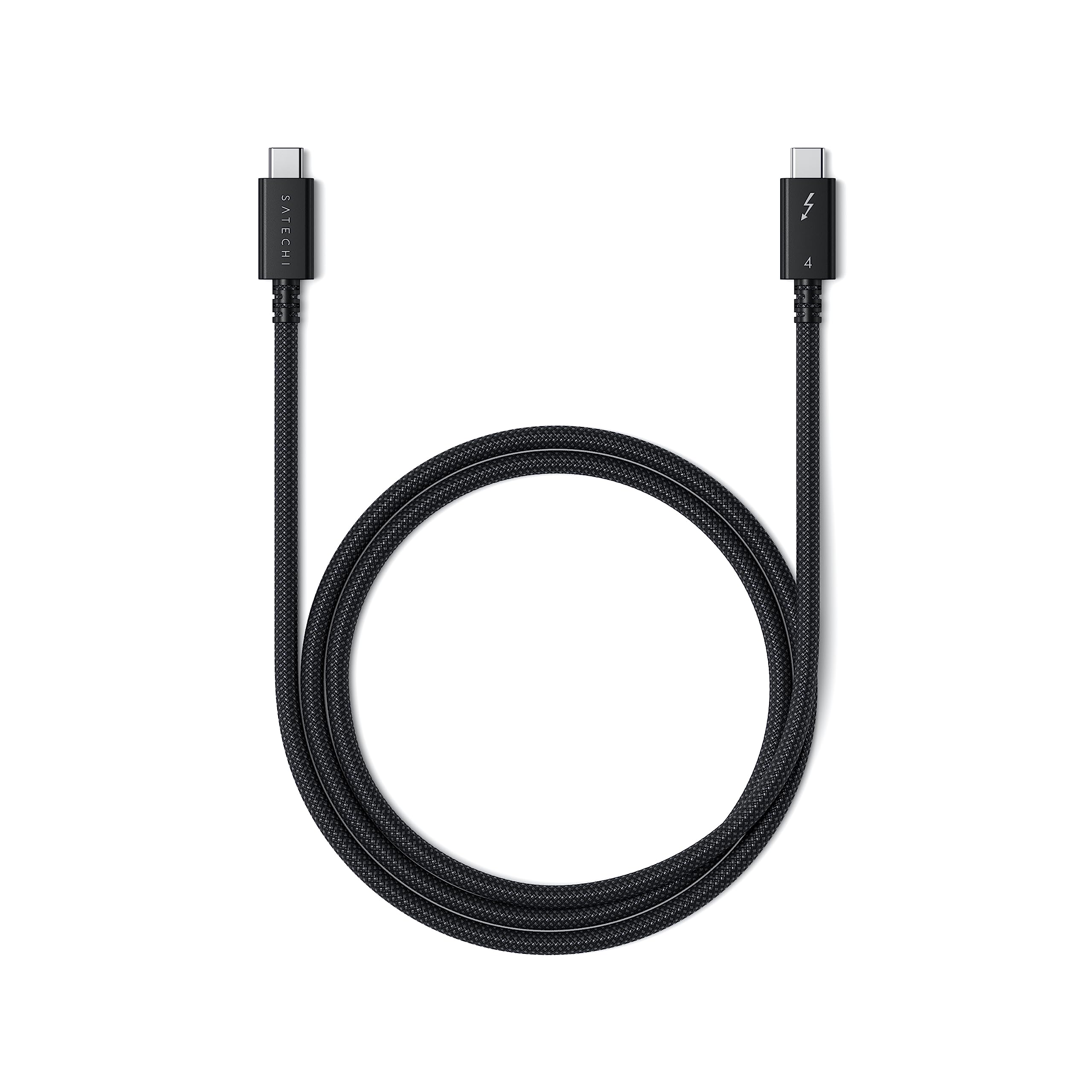 Satechi USB-C Thunderbolt 4 Cable (3.2ft/1m), Supports 8K@60Hz Display, 40Gbps Data Transfer, 240W PD Charging, for iPhone 17, 16, 15, MacBook Air & Pro M5 M4, iPad – Intel Thunderbolt Certified