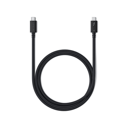 Satechi USB-C Thunderbolt 4 Cable (3.2ft/1m), Supports 8K@60Hz Display, 40Gbps Data Transfer, 240W PD Charging, for iPhone 17, 16, 15, MacBook Air & Pro M5 M4, iPad – Intel Thunderbolt Certified