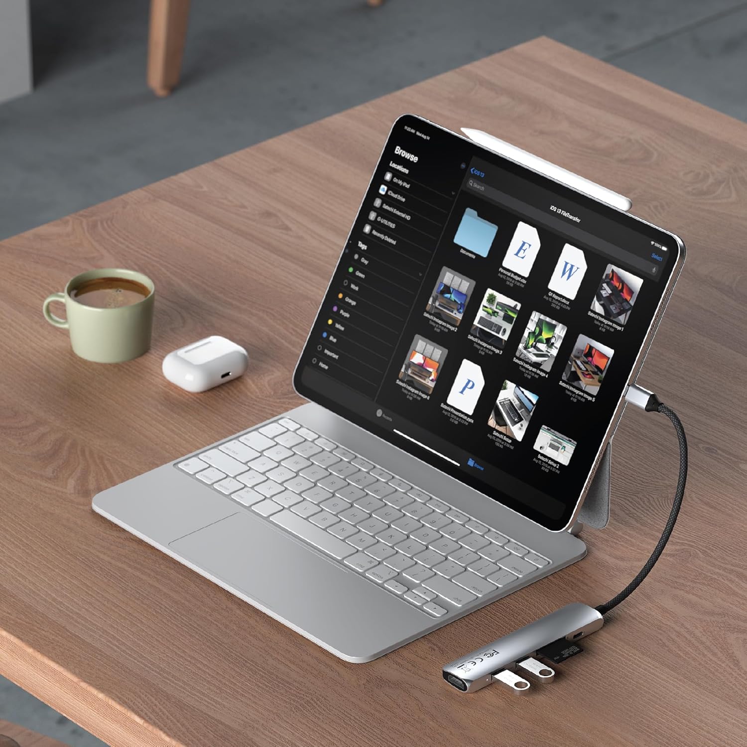 SATECHI 6-in-1 USB-C Hub Slim Plus Multiport Adaptor with HDMI 4K@60Hz, 100W USB-C PD Charging, 2x USB-A Data Ports, microSD/SD Card Readers for MacBook Air & Pro M5 M4 M3, iPad, Windows – Silver