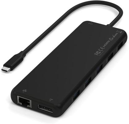 SATECHI 13-in-1 USB-C Triple Display Multiport Adaptor for Windows & Single Extended Display for Mac, with 8K DisplayPort (Windows Only), Dual 4K HDMI, USB-A/C 10Gbps, 85W PD, Ethernet & Audio