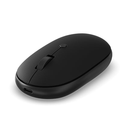 Satechi OntheGo Bluetooth Mouse with USB-C Rechargeable Battery, Connect up 3 Devices, Compact and Portable Wireless Mouse for Laptop, Computer, Tablet –