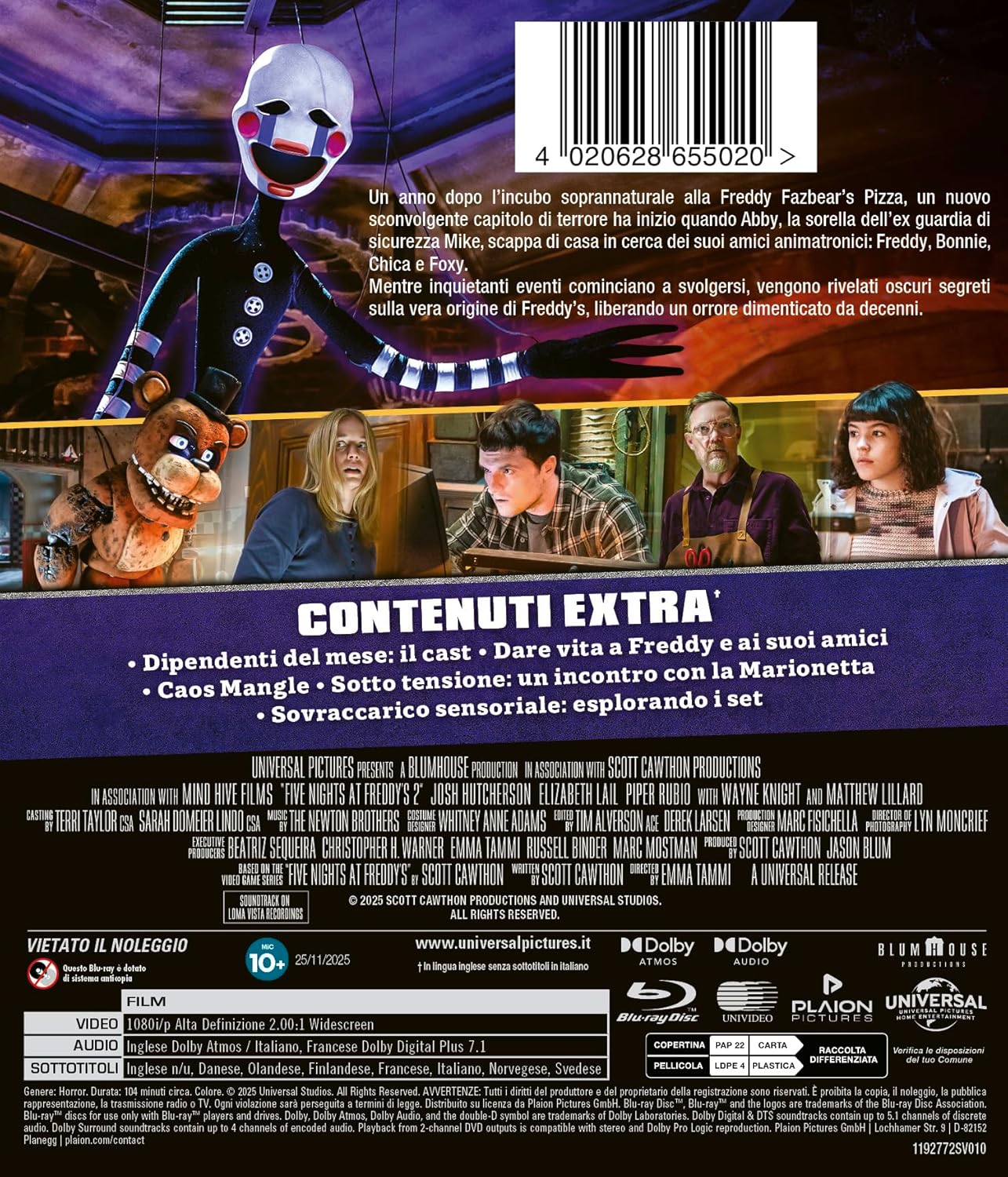 Blu-Ray Five Nights At Freddy'S 2