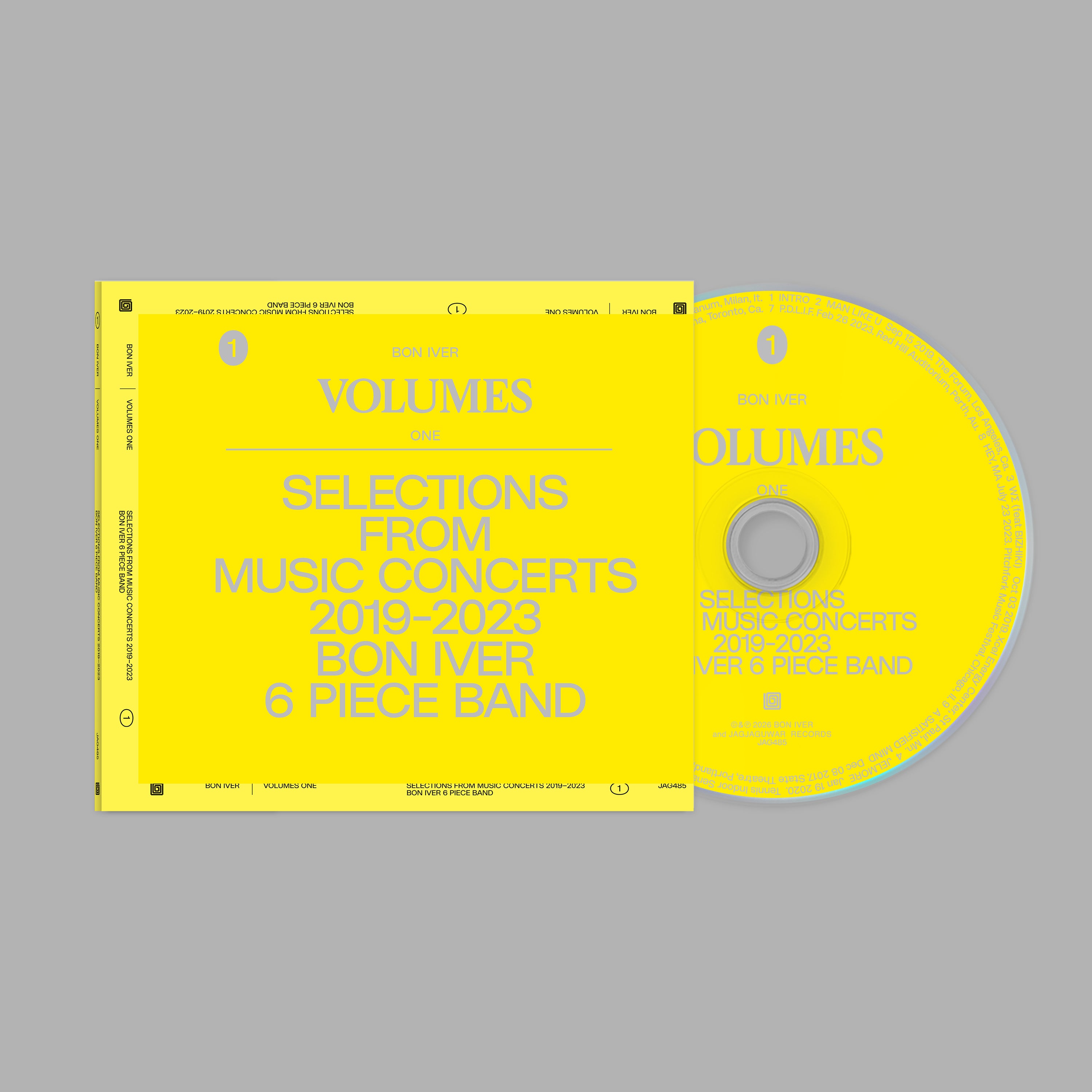 Bon Iver VOLUMES: ONE - SELECTIONS from MUSIC CONCERTS 2019-2023 ...