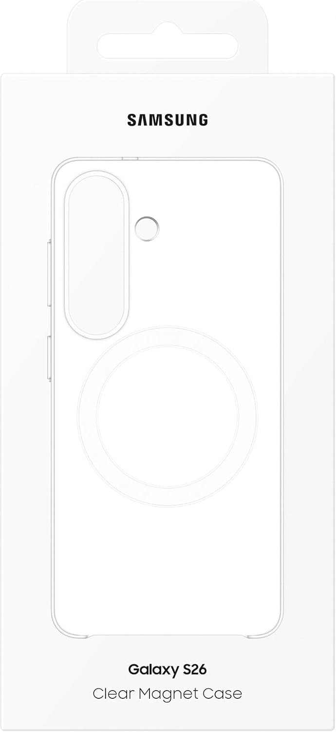 Samsung Clear Magnet Case cover magnetica trasparente con tecnologia Magnetic Power Profile Galaxy S26