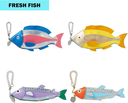 Marushin 0585019300 Pouch Yap Yup! Fish Blue Funny Present Fish
