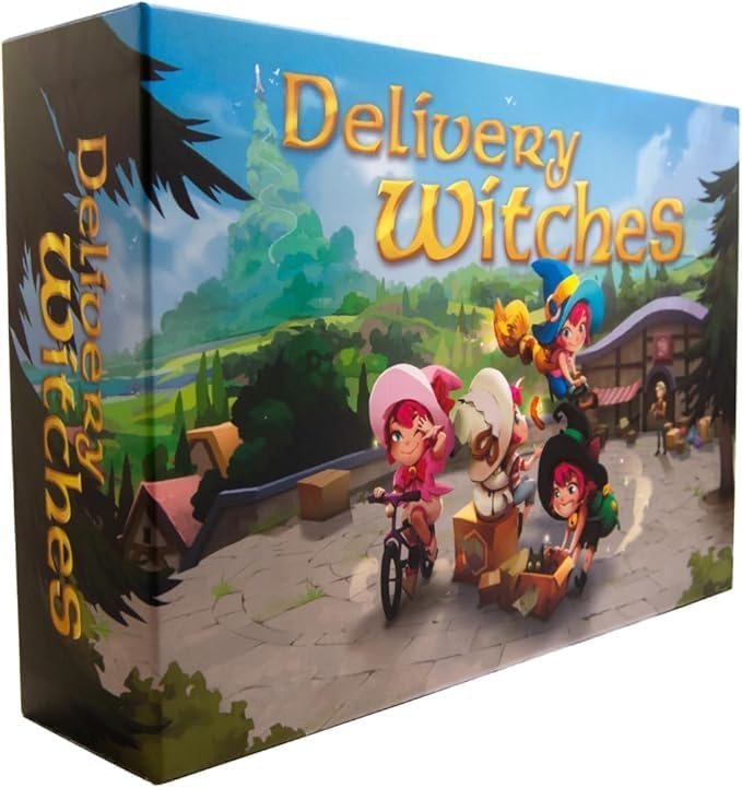Delivery Witches Chibig Style Ghibli Inspired Mika and The Witch's Mountain Family Board Game