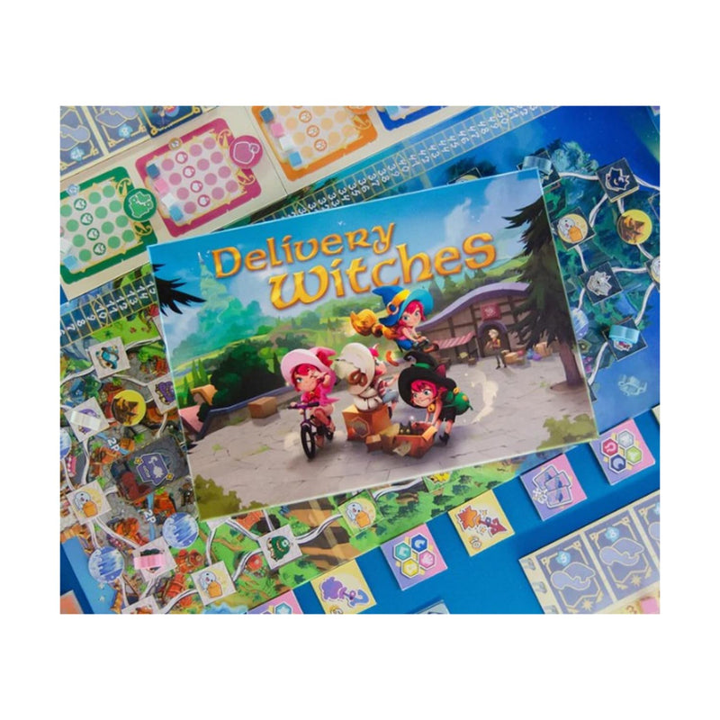 Delivery Witches Chibig Style Ghibli Inspired Mika and The Witch's Mountain Family Board Game