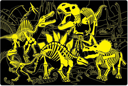 The Learning Journey 787533 Doubles Glow in The Dark Dino Puzzle