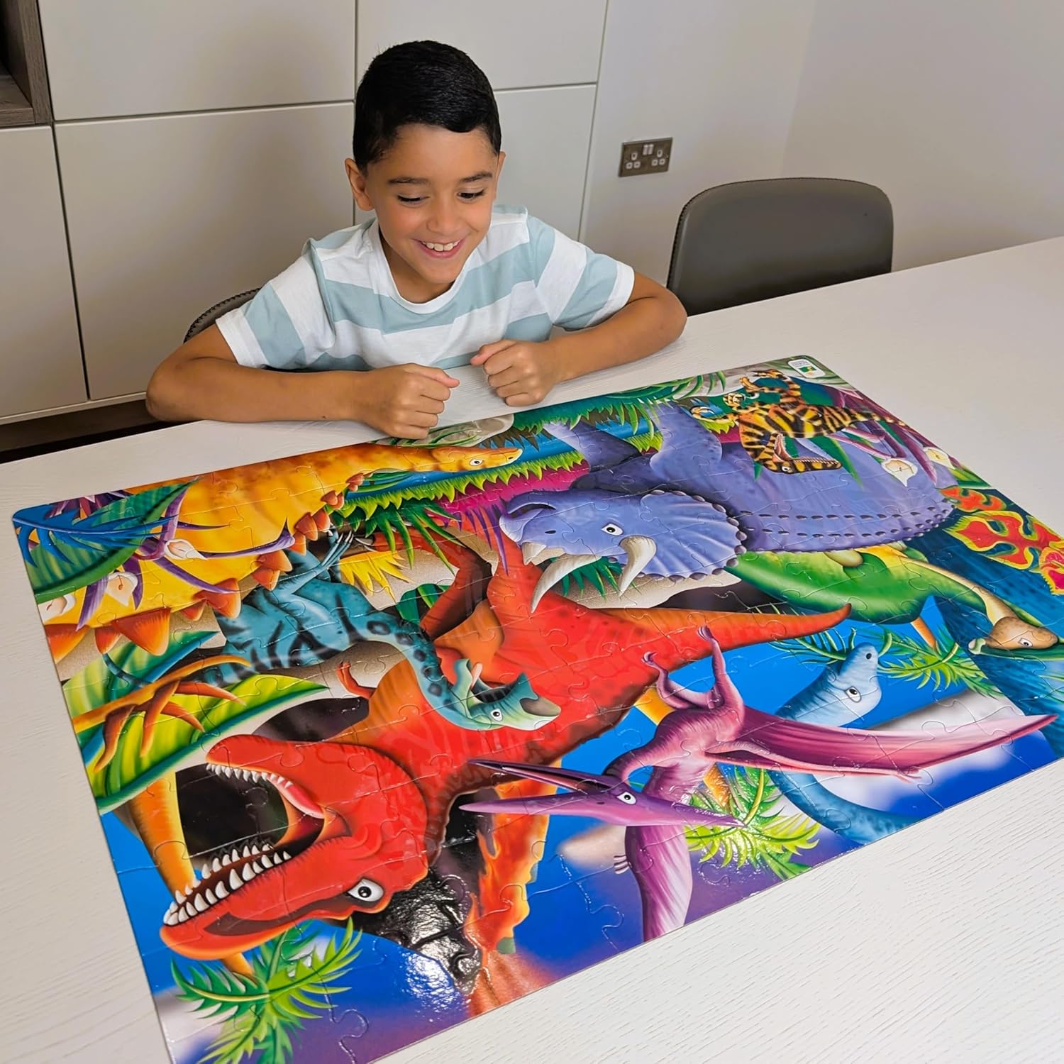 The Learning Journey 787533 Doubles Glow in The Dark Dino Puzzle