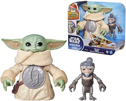 Star Wars Knuddelspaß Grogu, 16,5 cm große elektronische Action-Figur & Anzellaner, interaktives Spielzeug The Mandalorian & Grogu, Spielzeug für Kinder ab 4 Jahren