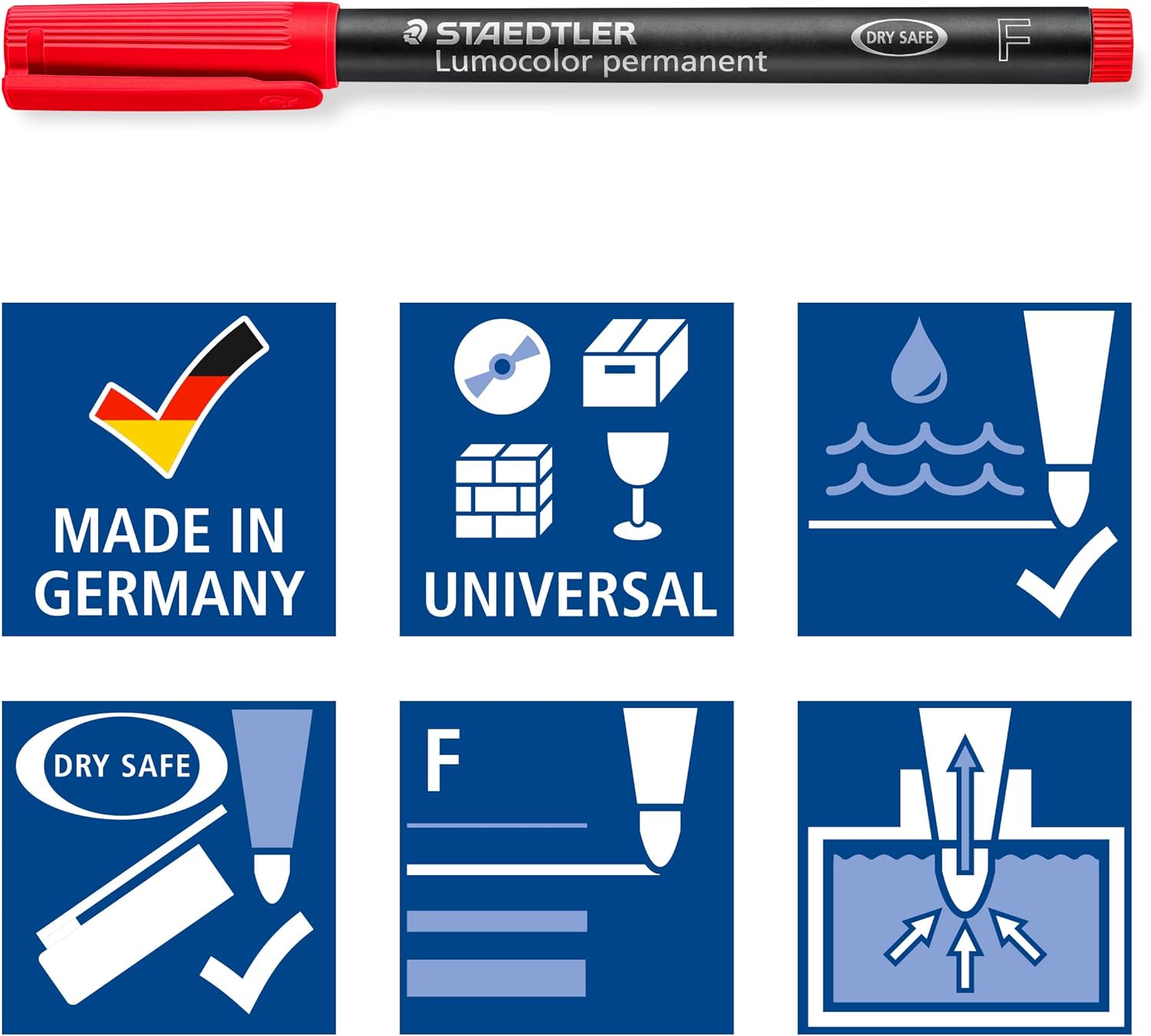 Steadtler - Lumocolor – Permanent F 0.6 Mm – 8 Pcs Boxed (318 Wp8-2)