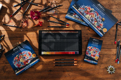 STAEDTLER Aquarelpotloden – 12 hoogwaardige kunstenaars-potloden in metalen doos – Zeshoekig ontwerp, 3,6 mm potloodkern, kleurecht & lichtbestendig – Ideaal voor aquareltechnieken