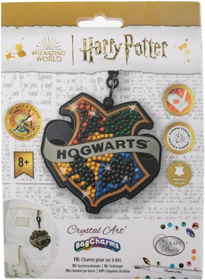 Hogwarts Badge Crystal Art Bag Charm