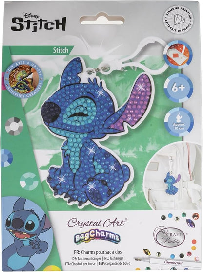 Stitch Crystal Art Bag Charm