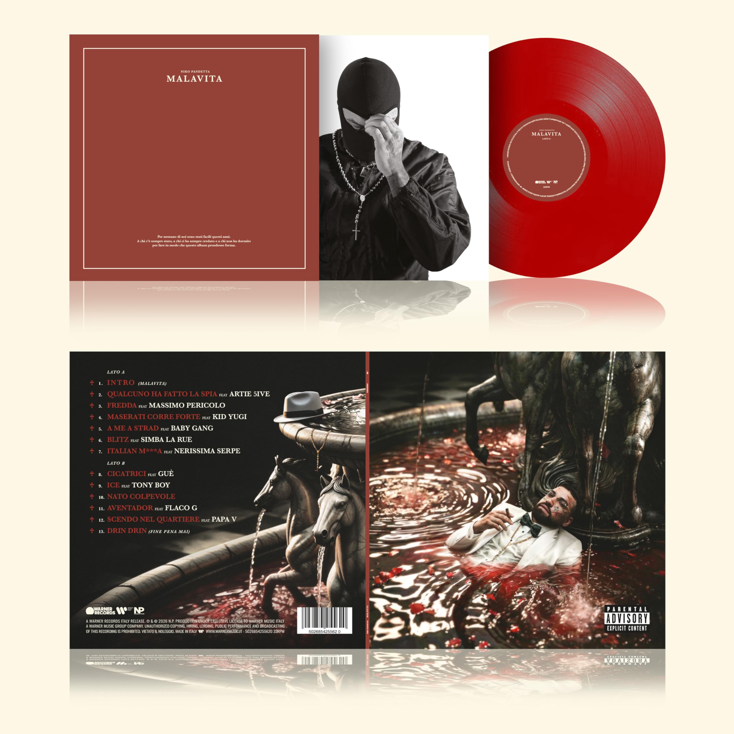Malavita (Vinile Rosso Trasparente
