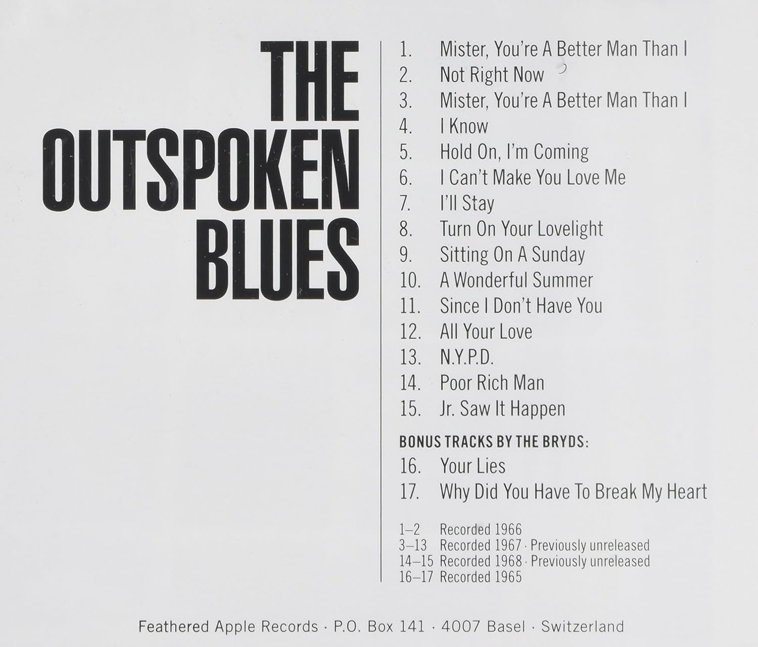 Outspoken Blues